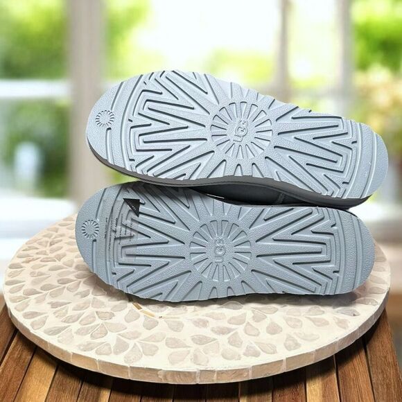 UGG Classic Ultra Mini Boots Sea Foam Suede Sheepskin Shearling Fur Lined Size 6 - Picture 10 of 11